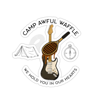 Camp Awful Waffle Vinyl Sticker