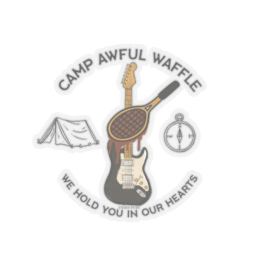 Camp Awful Waffle Vinyl Sticker
